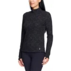 Spyder Active Pullover‎ Top Half Zip Mock Neck Athletic Black Size Medium NWT